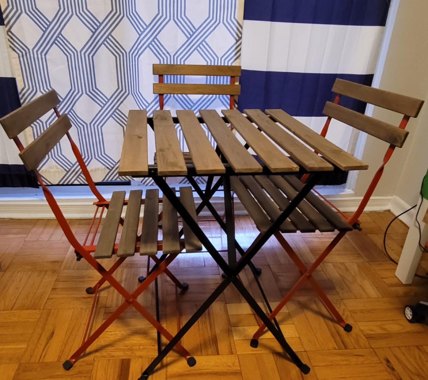 Foldable Bistro Table and Chairs Set for Outdoor or Patio - photo 4
