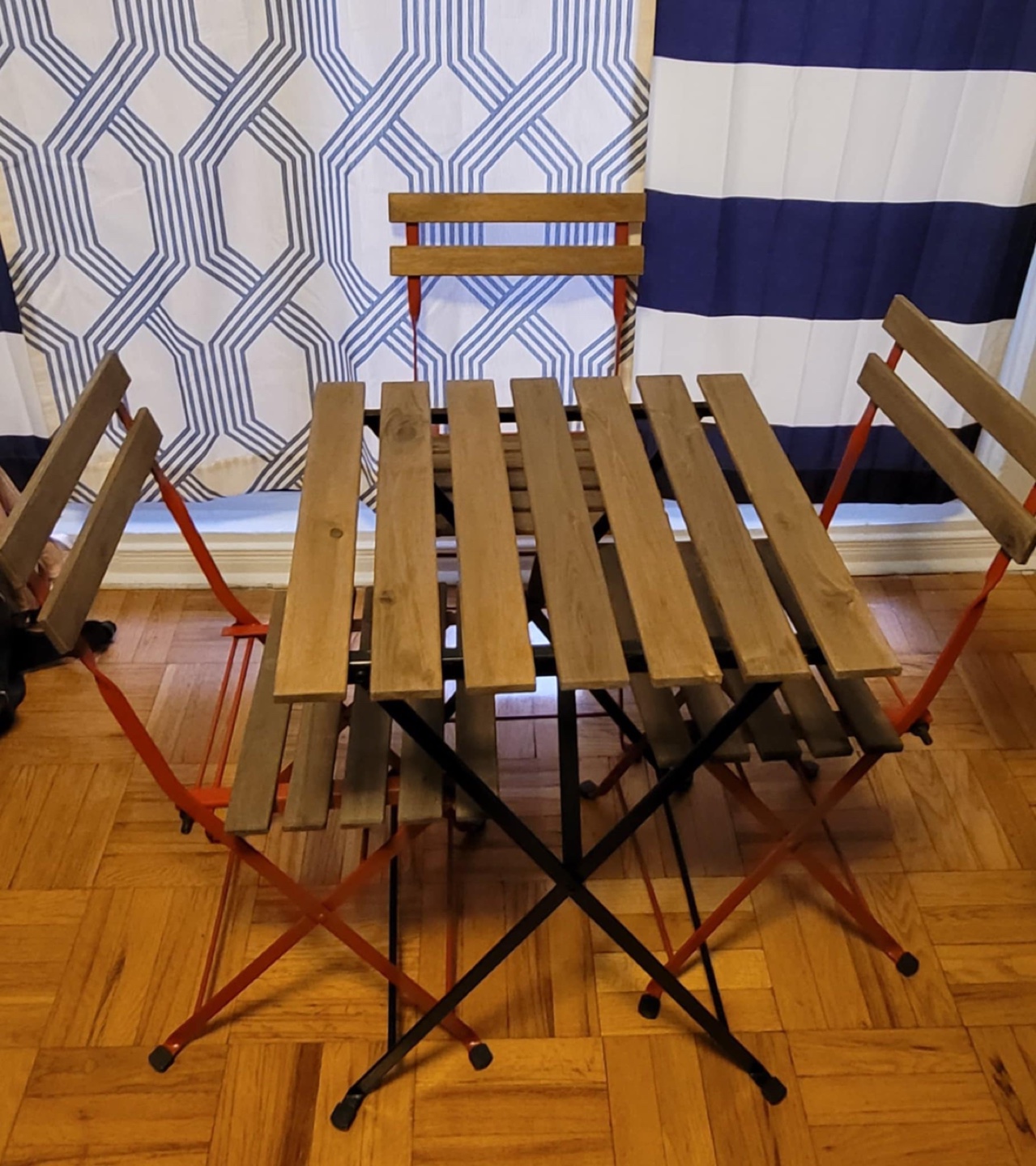 Foldable Bistro Table and Chairs Set for Outdoor or Patio
