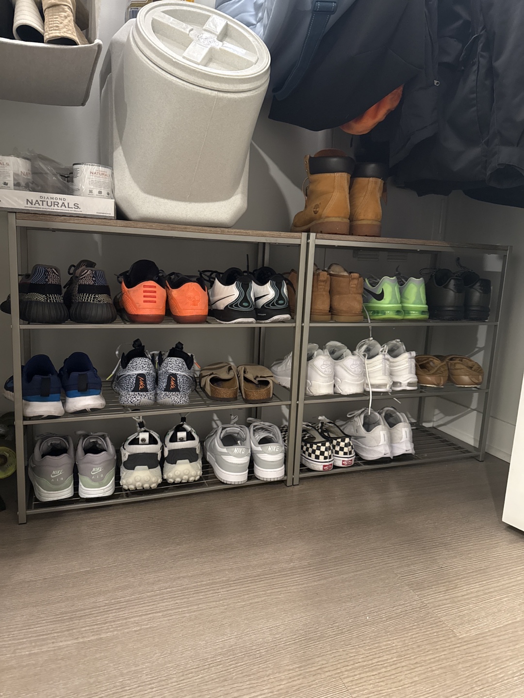2 Metal 2-Tier Shoe Rack