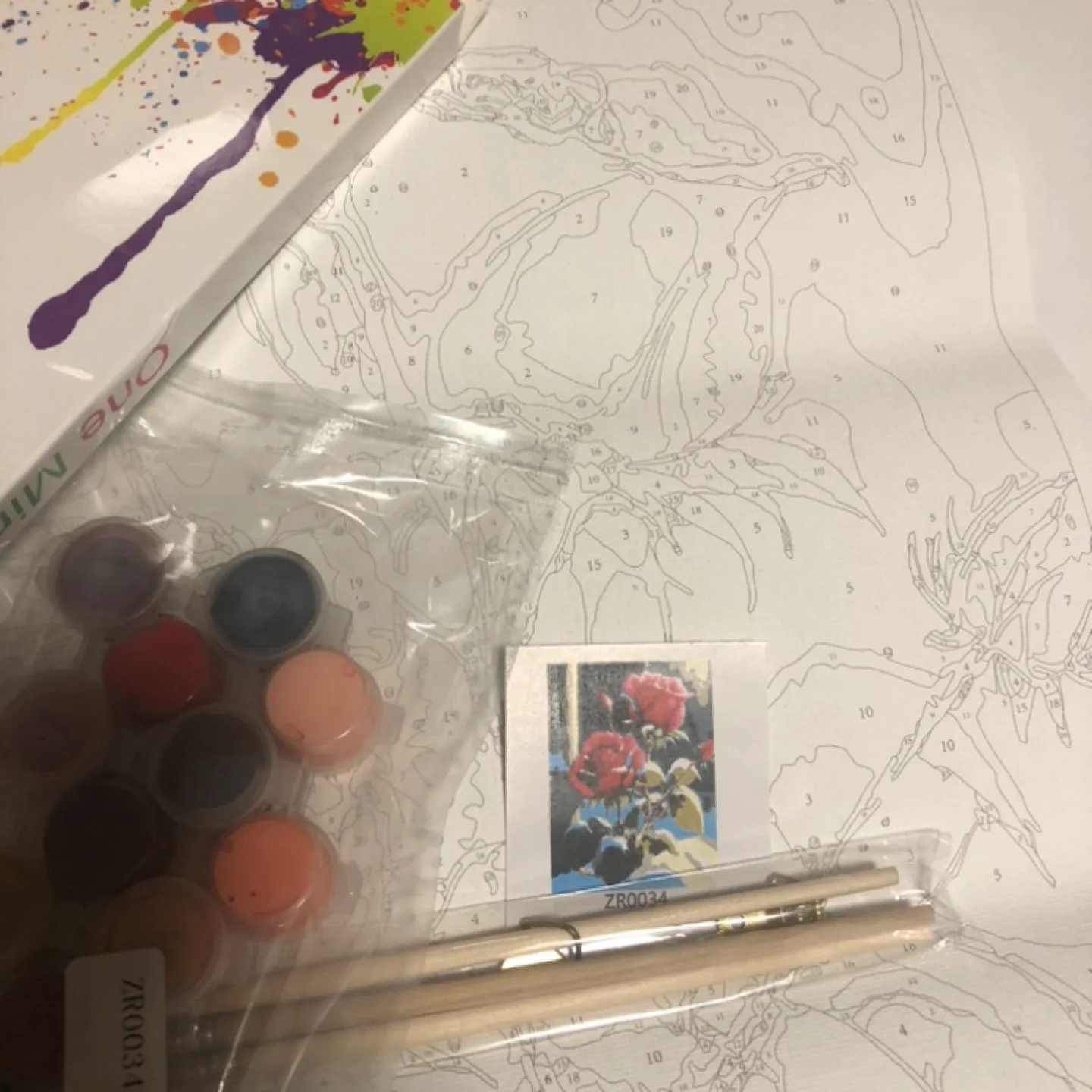 Paint by Numbers Kit - Roses 💚 image indicator(3)