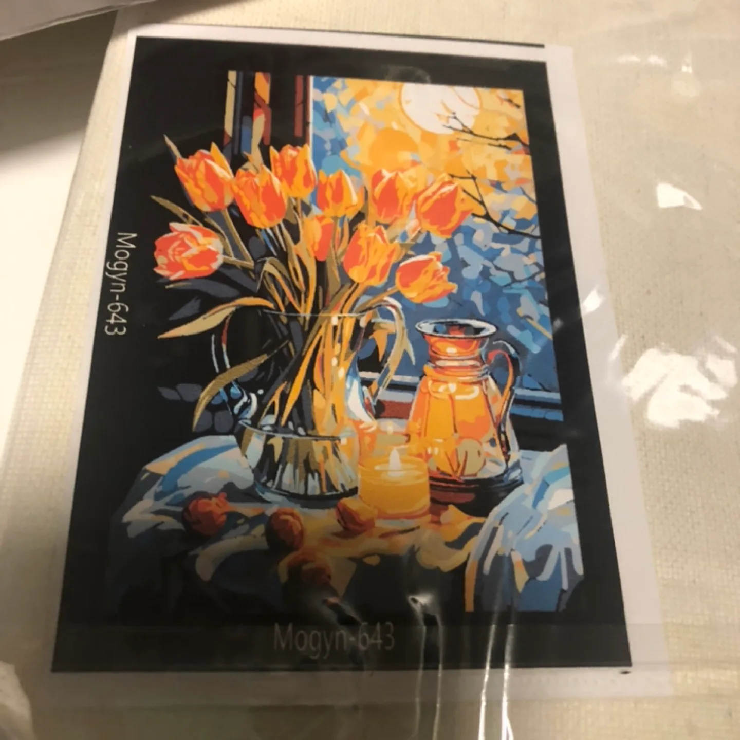 DIY Paint by Numbers Kit - Tulips Still Life image indicator(2)