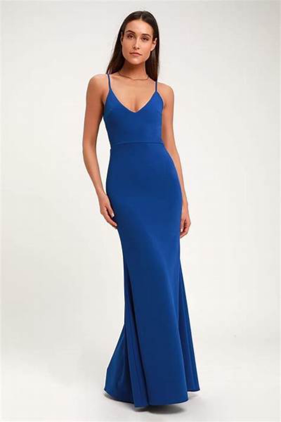 Lulus Royal Blue Maxi Dress Size Small