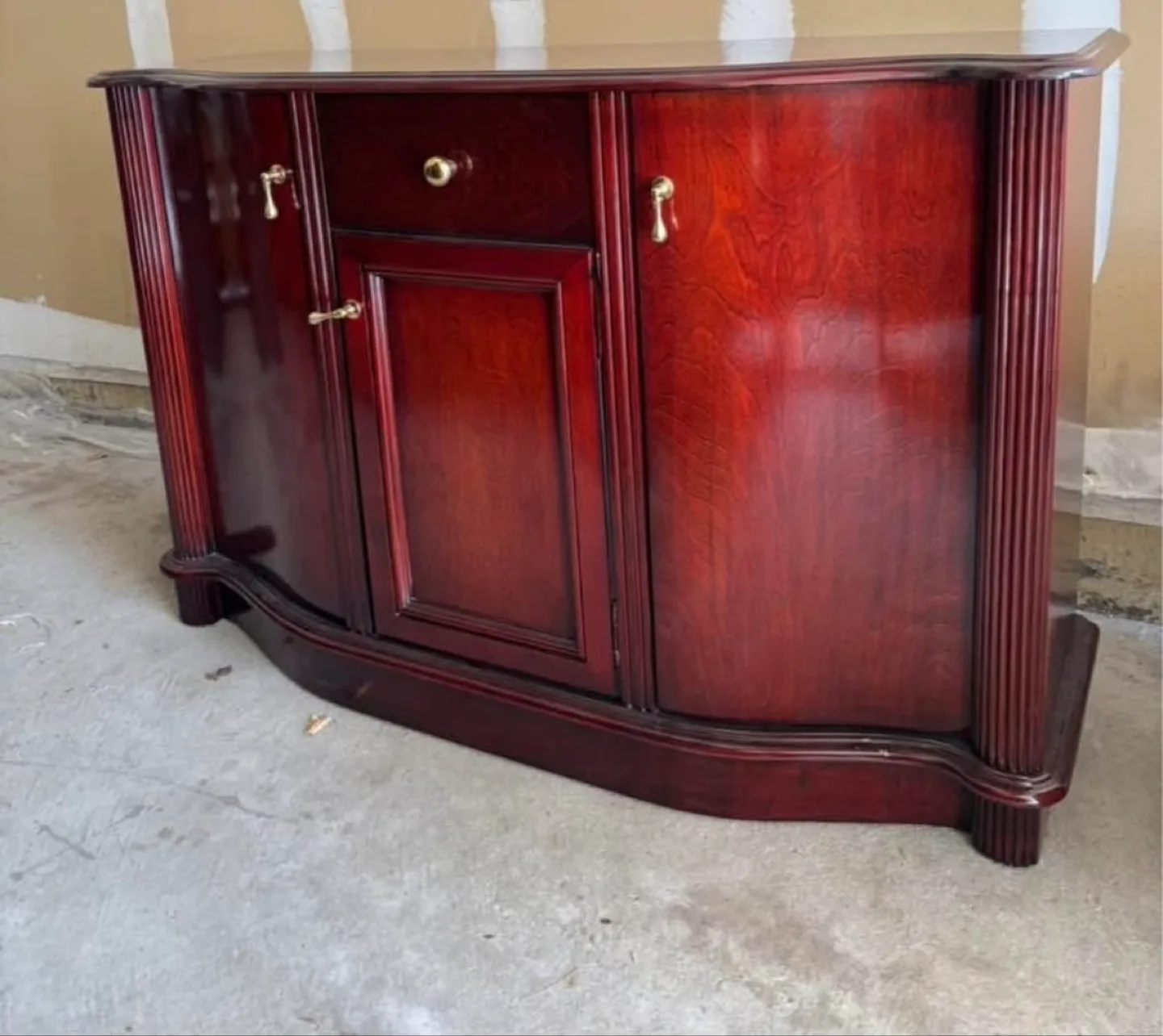 Cherry Wood Sideboard Cabinet thumbnail