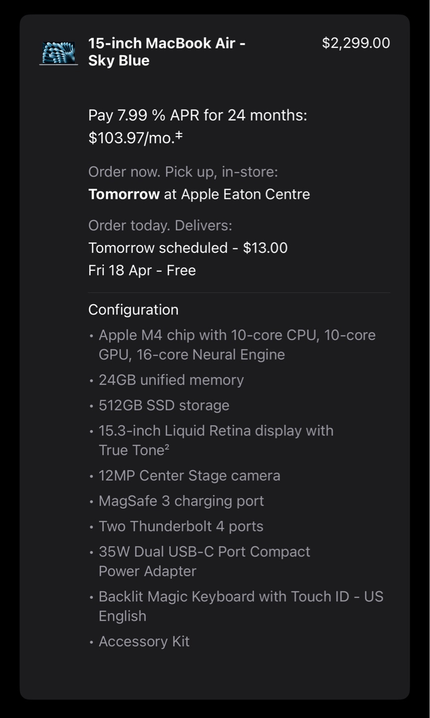 15-inch Apple Macbook Air - Sky Blue - photo 4