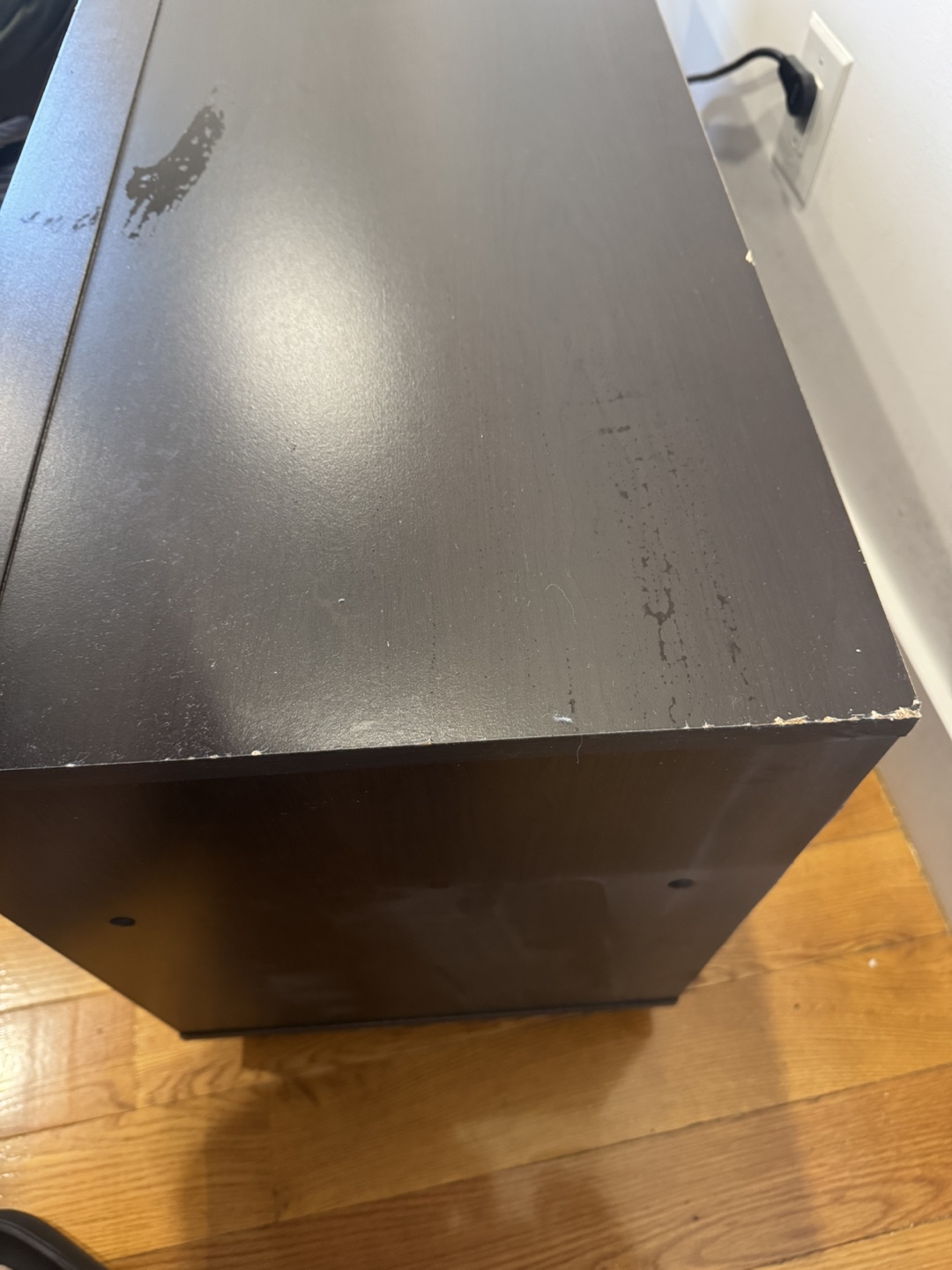 Dark Brown TV Stand with 3 Drawers - photo 5