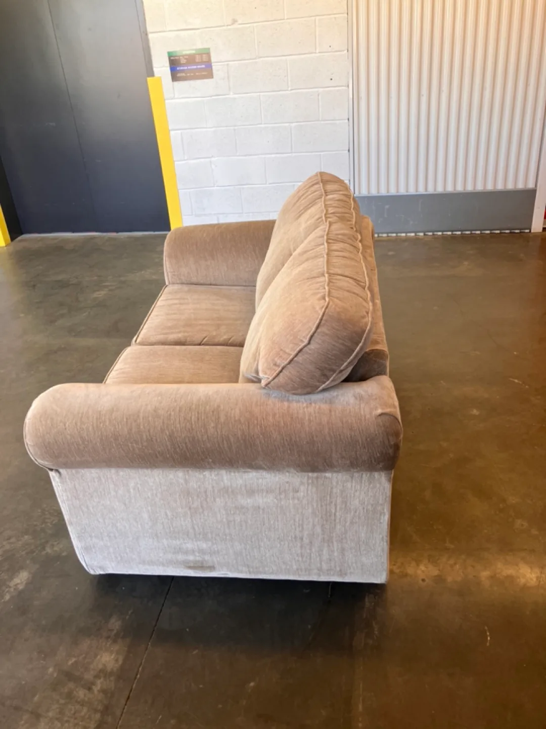 Klaussner Loveseat Sleeper Sofa Beige image indicator(4)