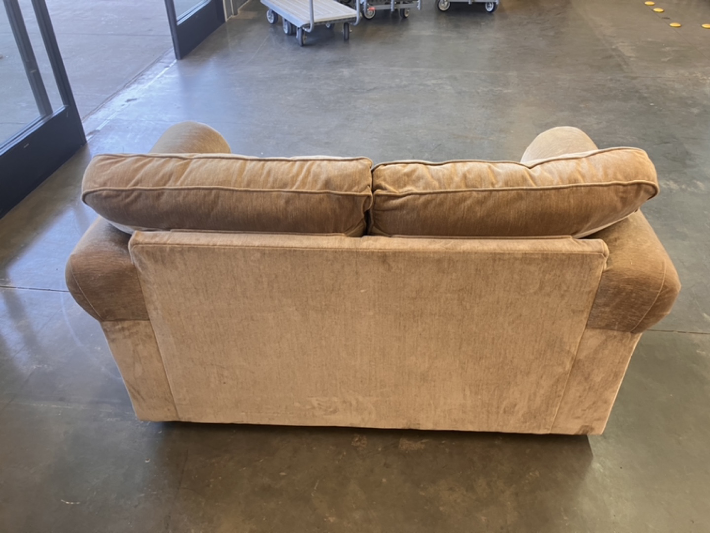 Klaussner Loveseat Sleeper Sofa Beige - photo 3