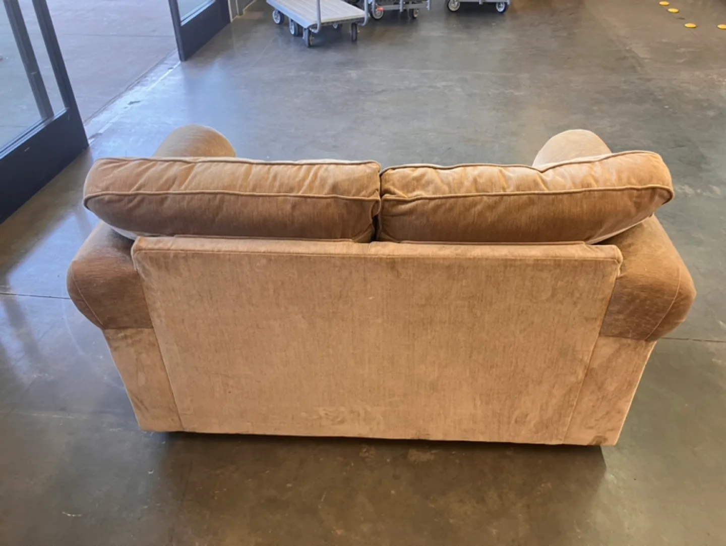 Klaussner Loveseat Sleeper Sofa Beige image indicator(3)