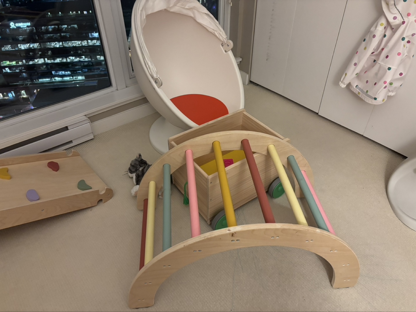 Wooden Toy Wagon and Climbing Arch - photo 2