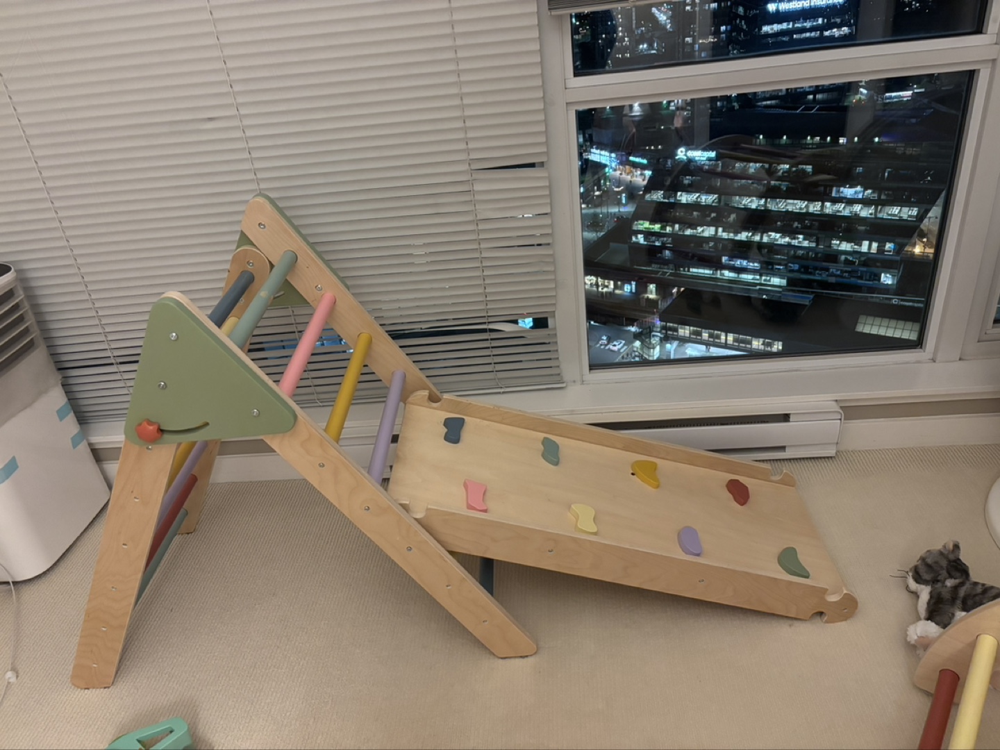 Wooden Toy Wagon and Climbing Arch