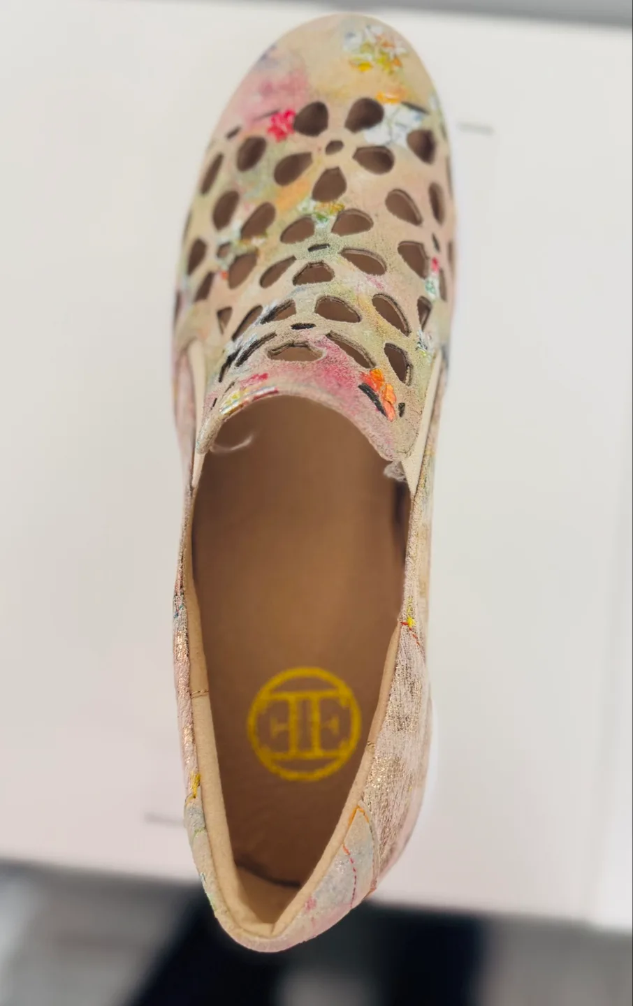 Luxurious Laser Cut Fashion Sneakers thumbnail