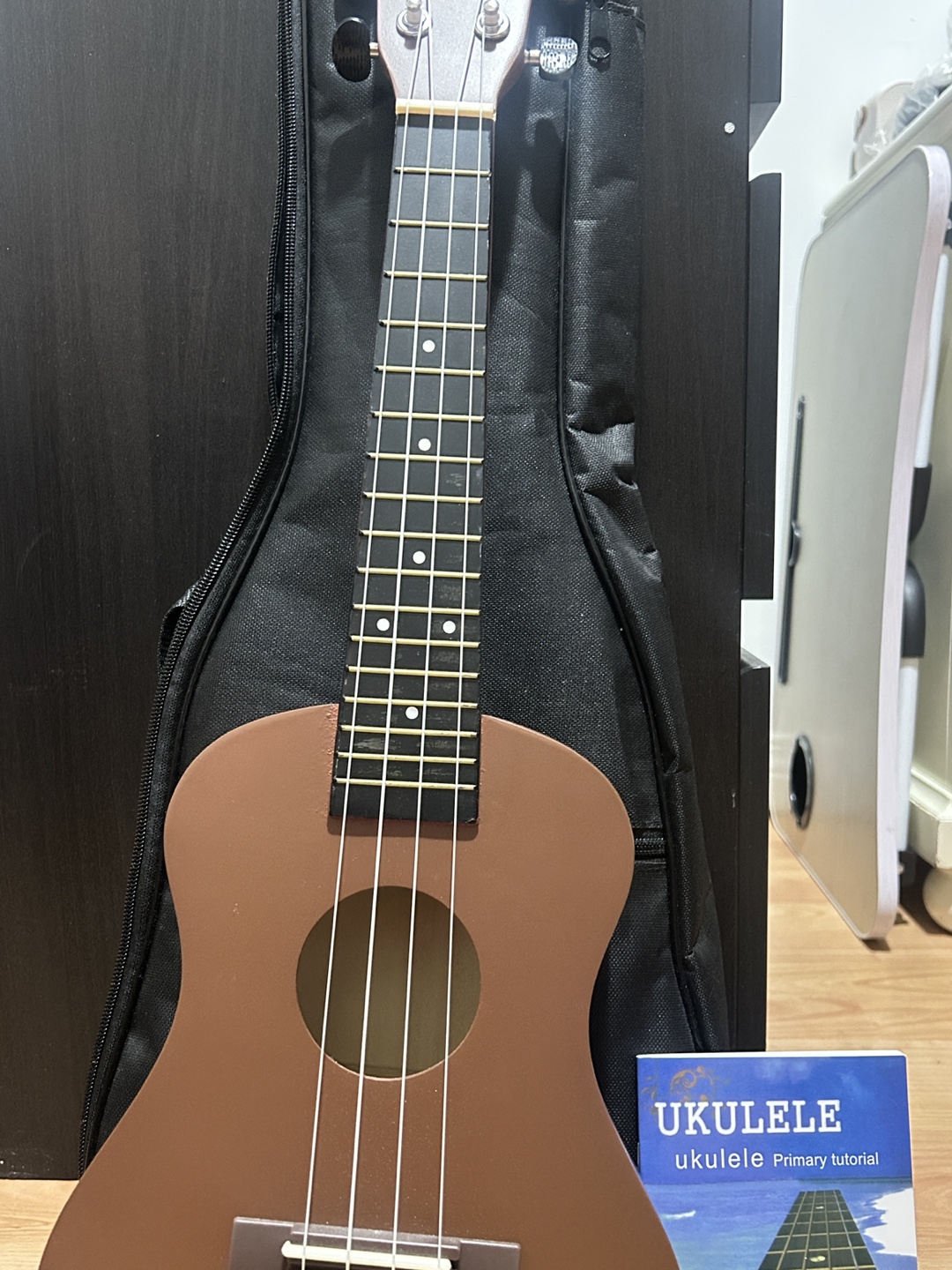 Brown Ukulele with Accessories