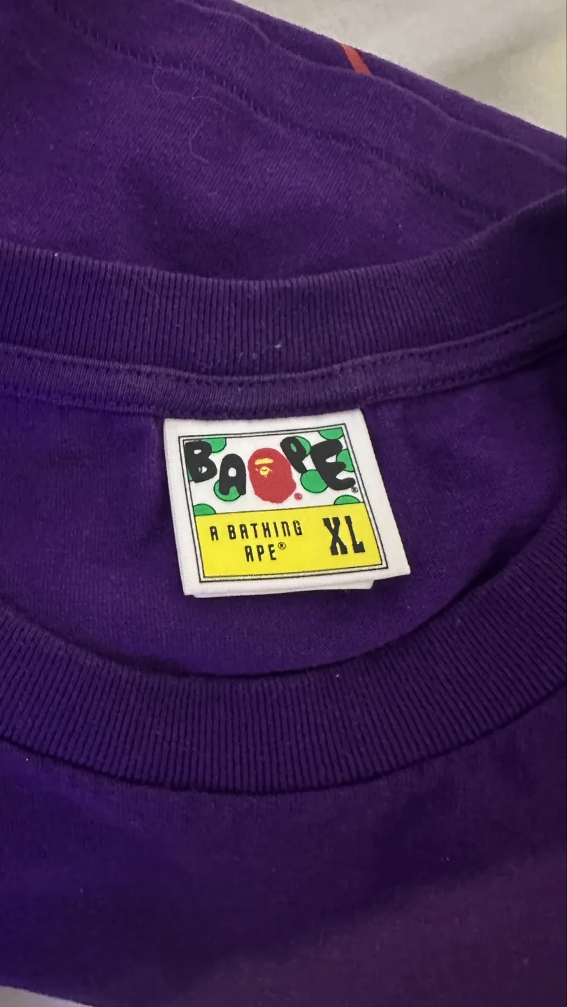 BAPE Purple T-Shirt XL image indicator(3)