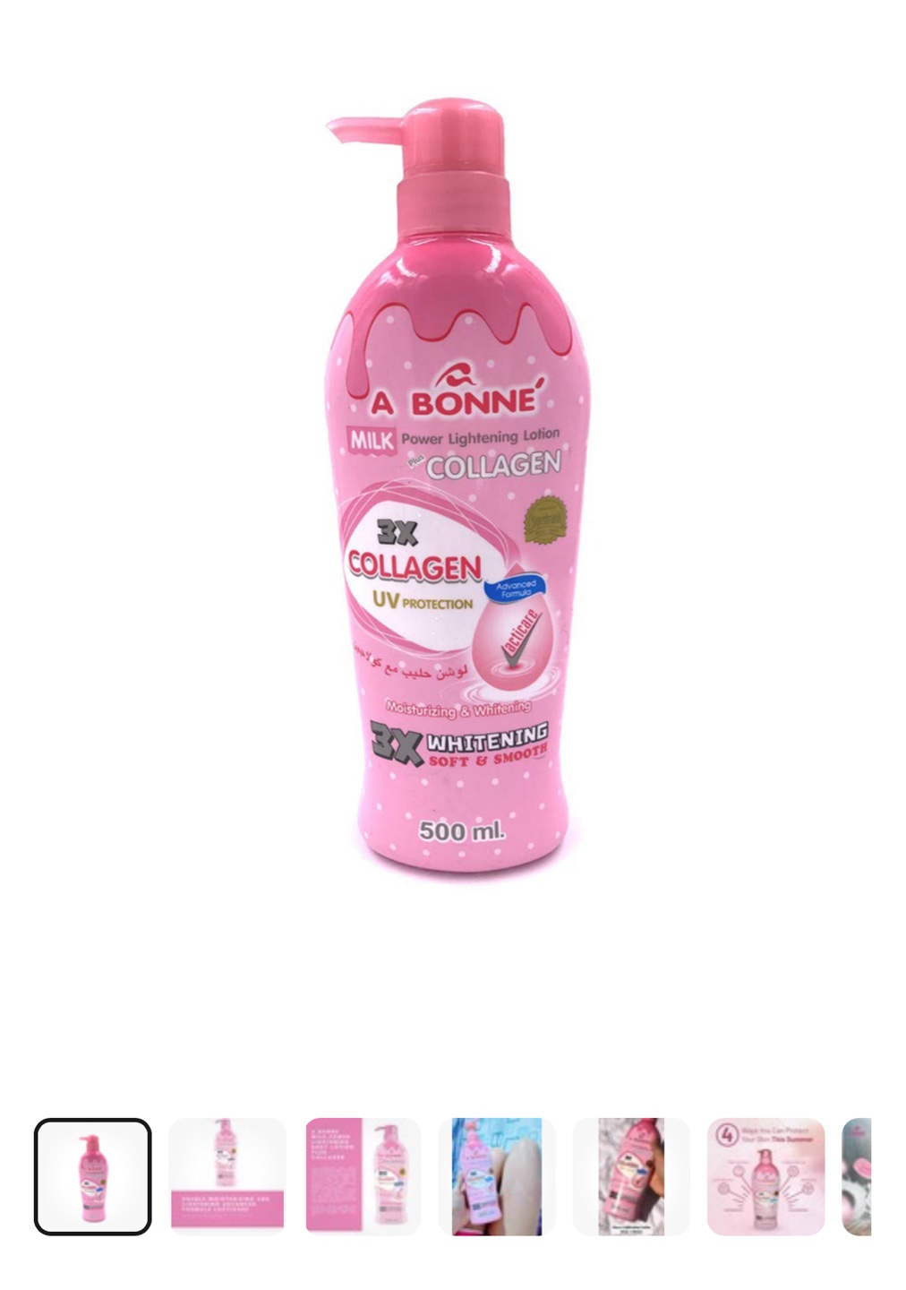 A Bonne Milk Collagen Power Lightening Lotion 500ml