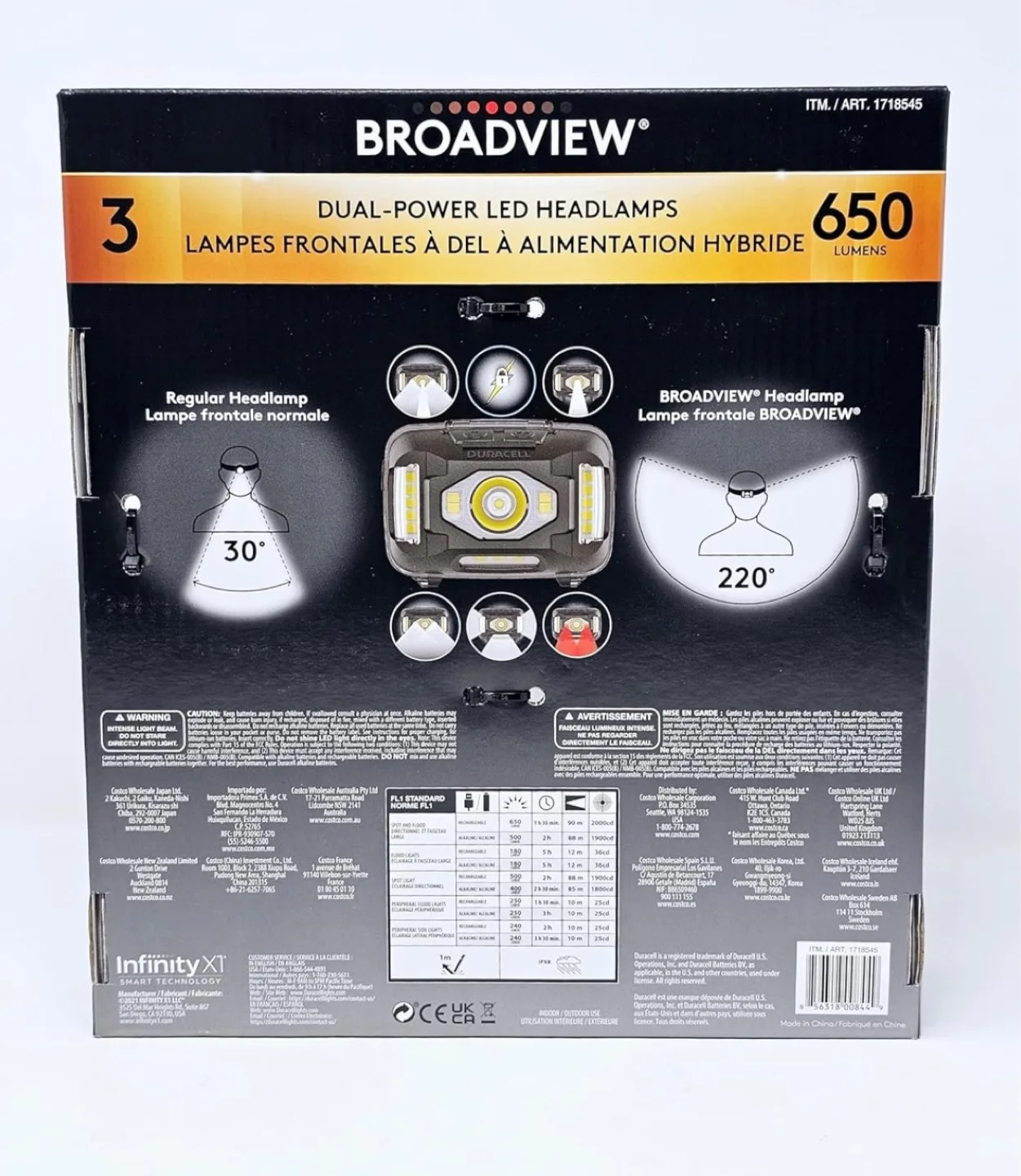 Brand New Duracell Dual Power LED Headlamps (3-pack) image indicator(10)