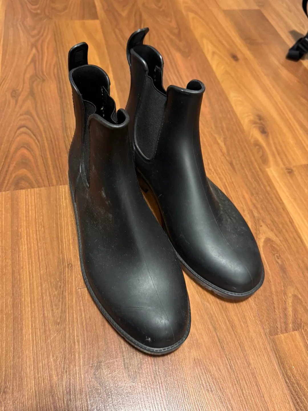 Women's Black Rain Boots Size 10 thumbnail