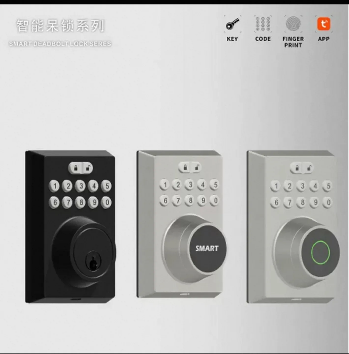 Smart Deadbolt Lock - Keypad, Fingerprint, App Access image indicator(4)