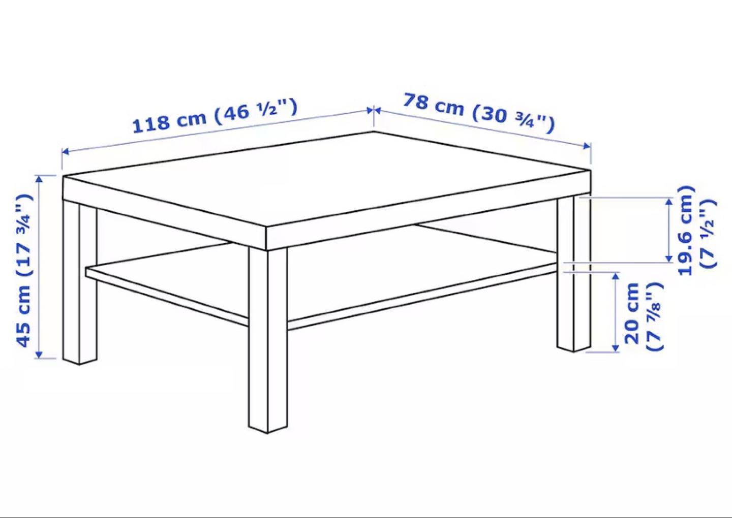 IKEA Lack Coffee Table - Dark Brown - photo 5