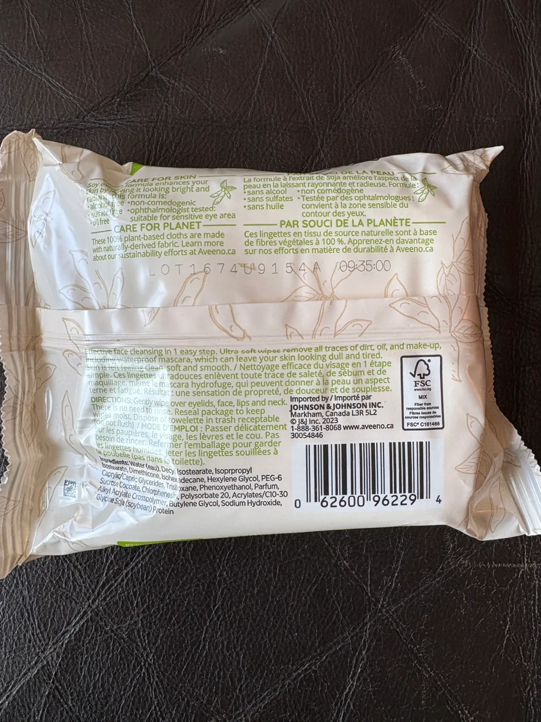 NEW 2x AVEENO Make Up Removing Wipes image indicator(2)