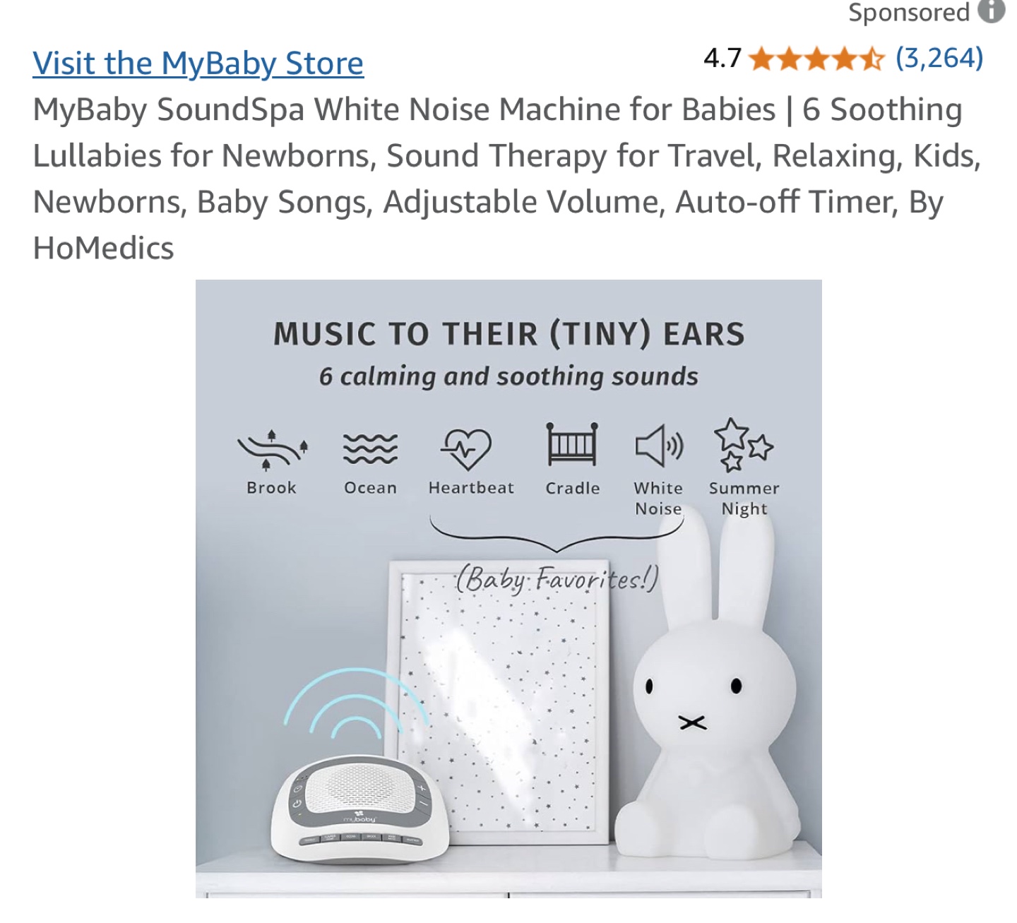 MyBaby SoundSpa White Noise Machine - photo 2