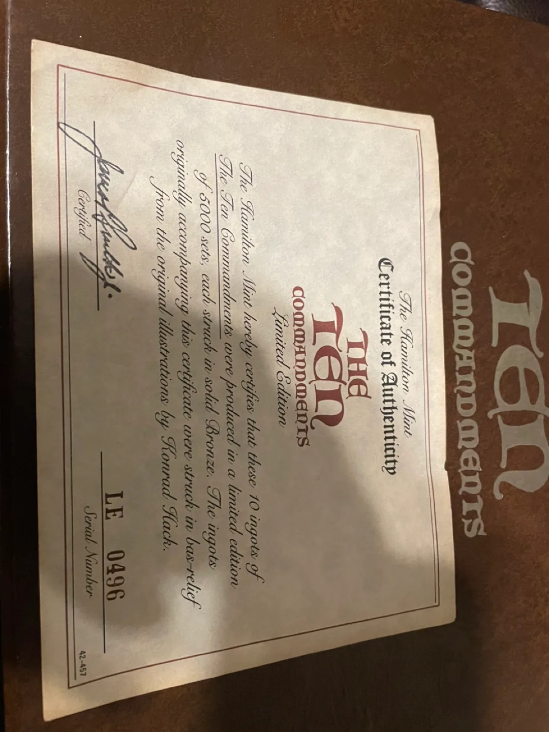 The Ten Commandments Limited Edition Medallion Collection image indicator(3)