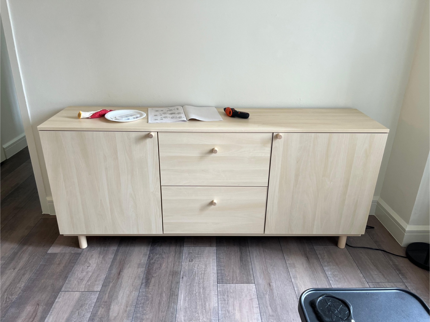 IKEA Light Wood TV Console with storage (GREAT DEAL!!) - photo 3