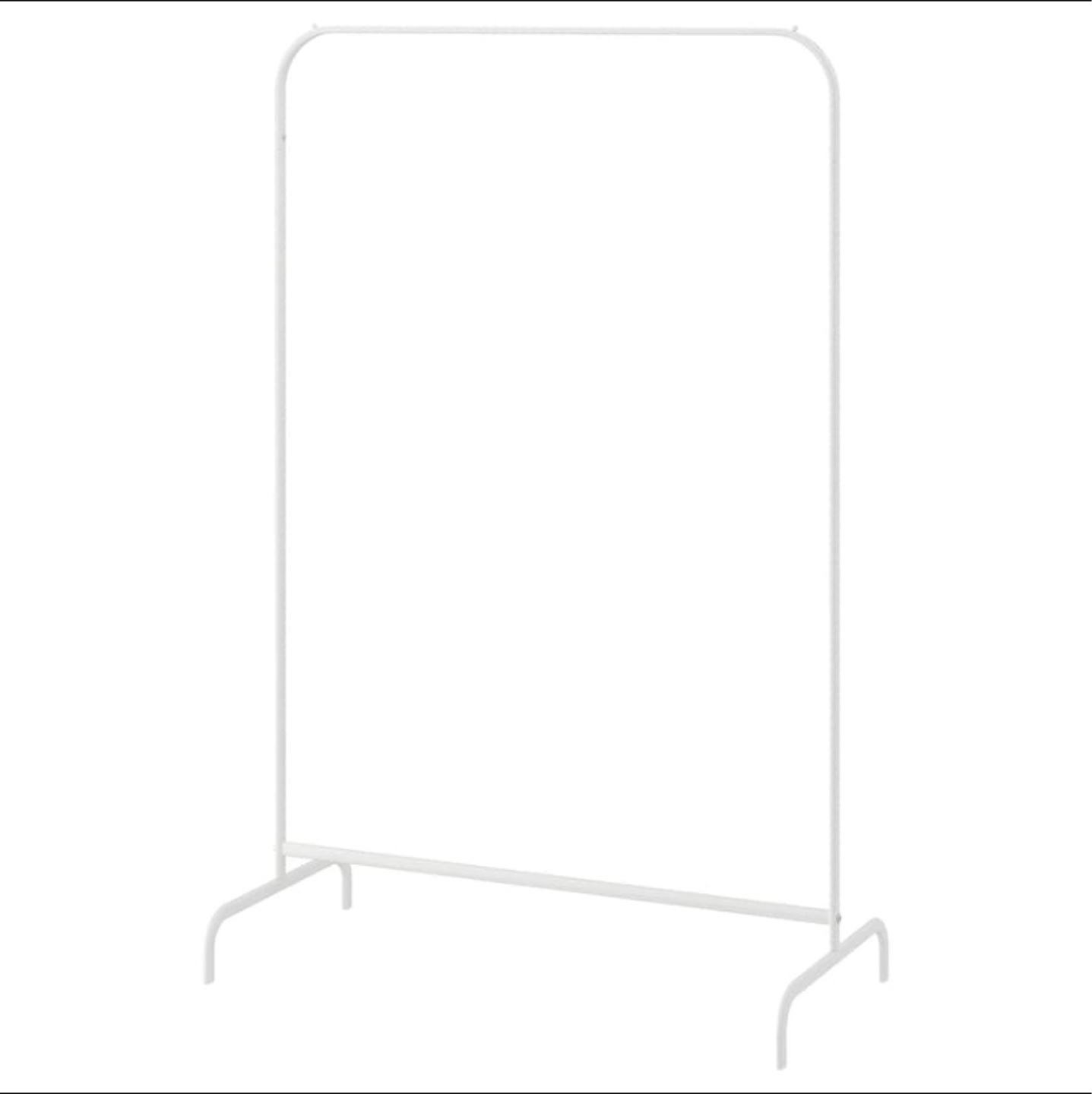 IKEA White Metal Clothing Rack