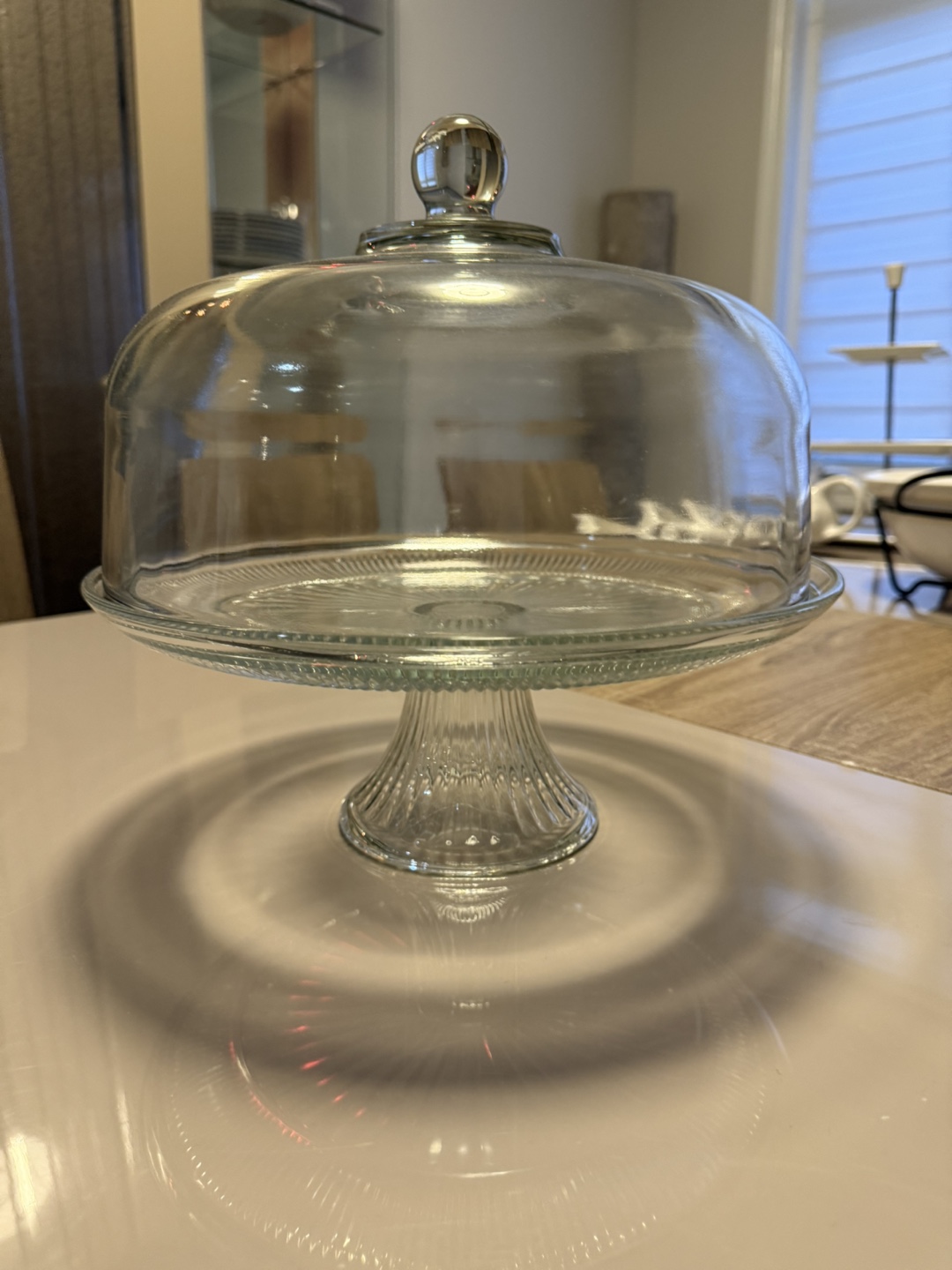 Glass Cake Stand with Dome
