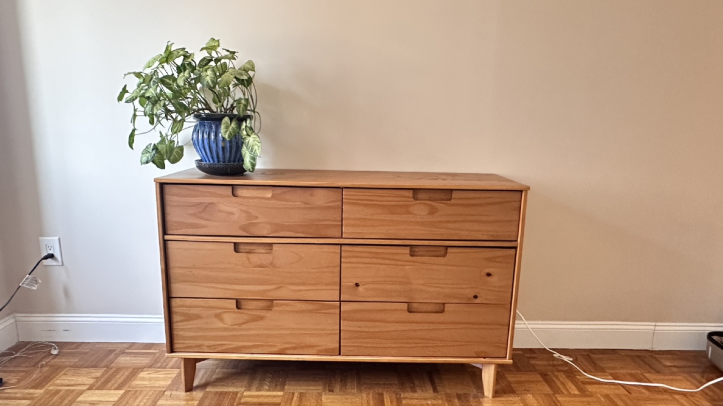 6-Drawer Wooden Dresser