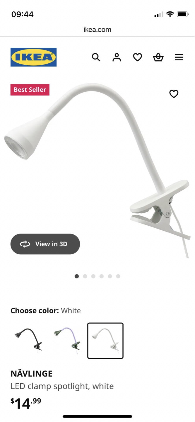 Ikea LED Clamp Spotlight (NÄVLINGE) - photo 3