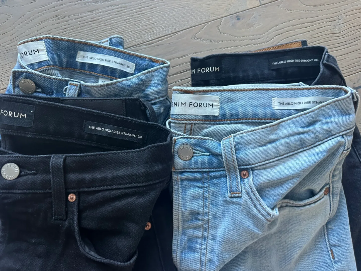Denim Forum ARLO jeans - size 27 $100 each image indicator(3)