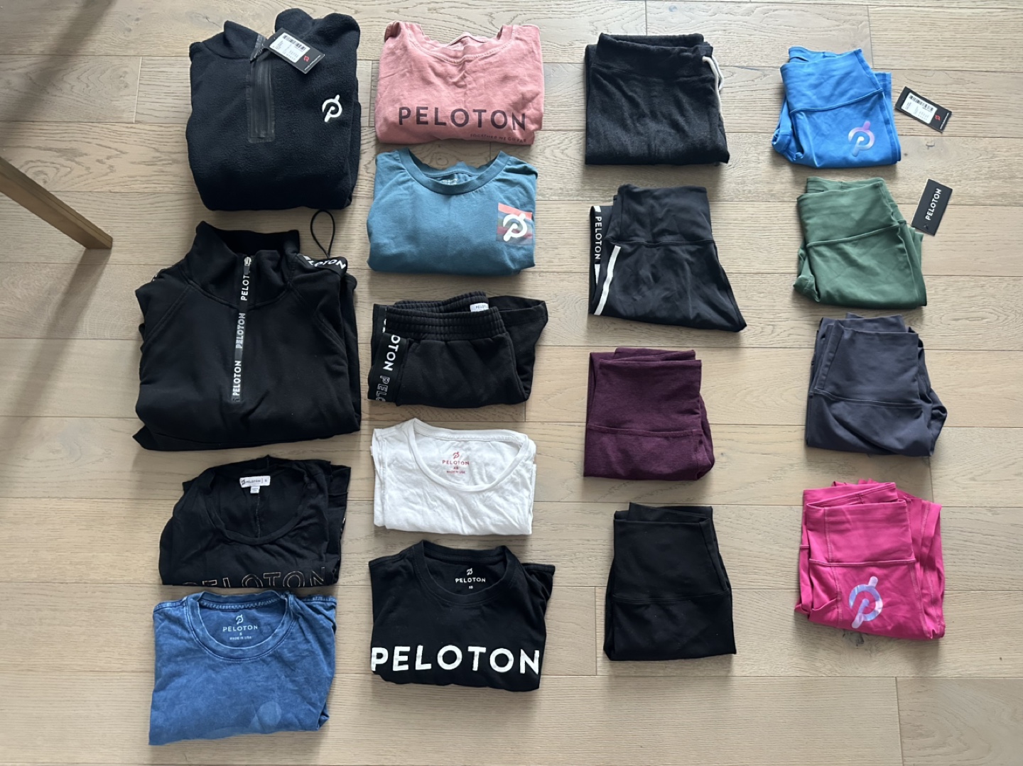 PELOTON - woman’s clothes - leggings shorts tops jacket