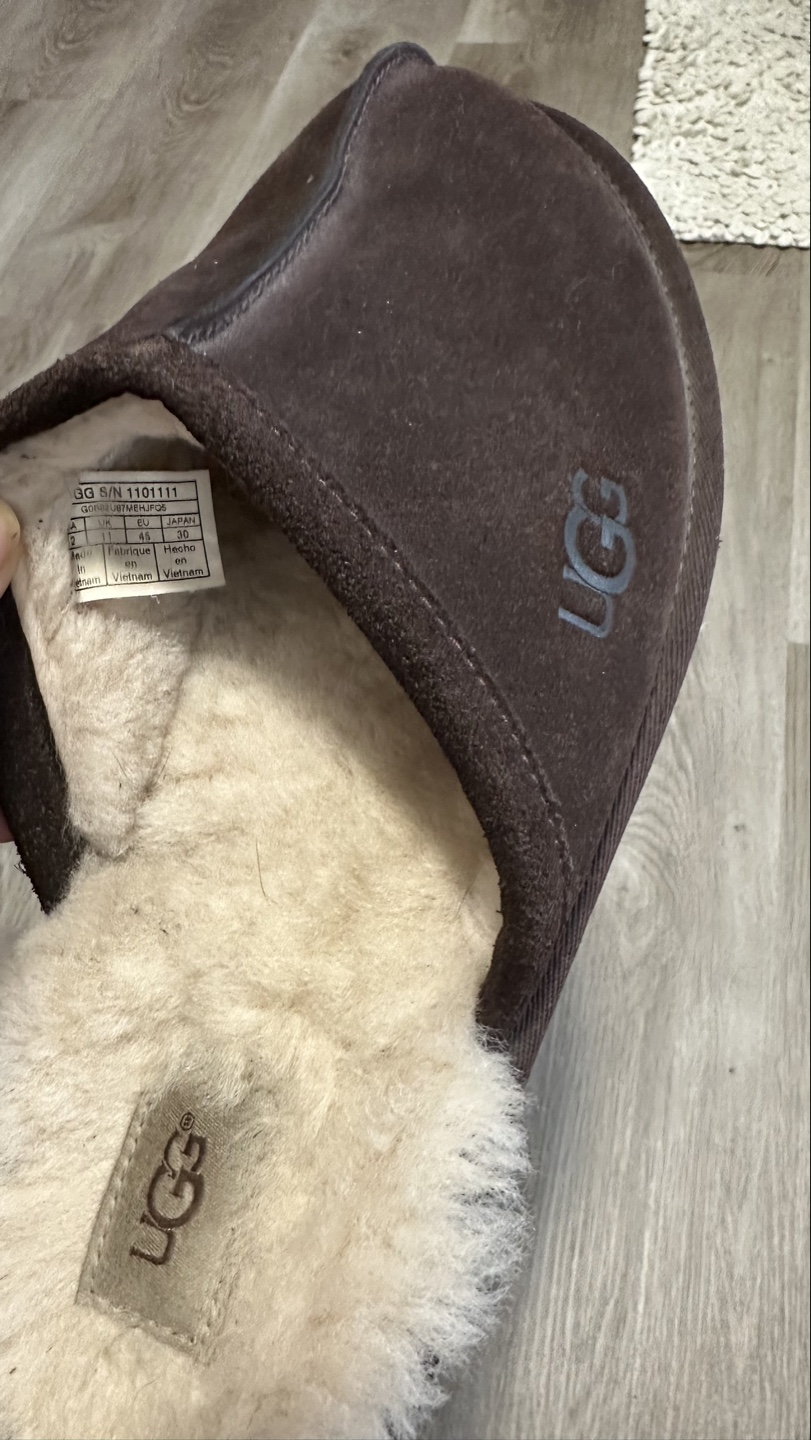 UGG Men's Brown Suede Slippers - Size 12 - photo 2