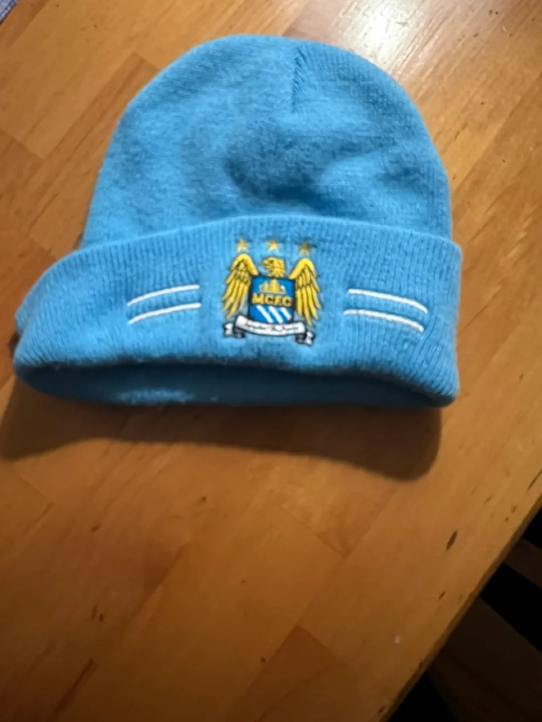 Manchester City Official Member Scarf & Beanie Hat Bundle