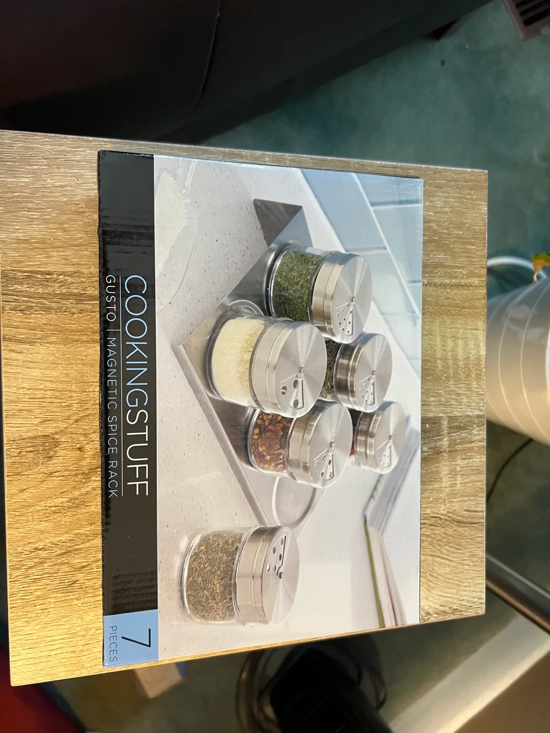 Cookingstuff Gusto Magnetic Spice Rack - 7 Pieces image indicator(2)