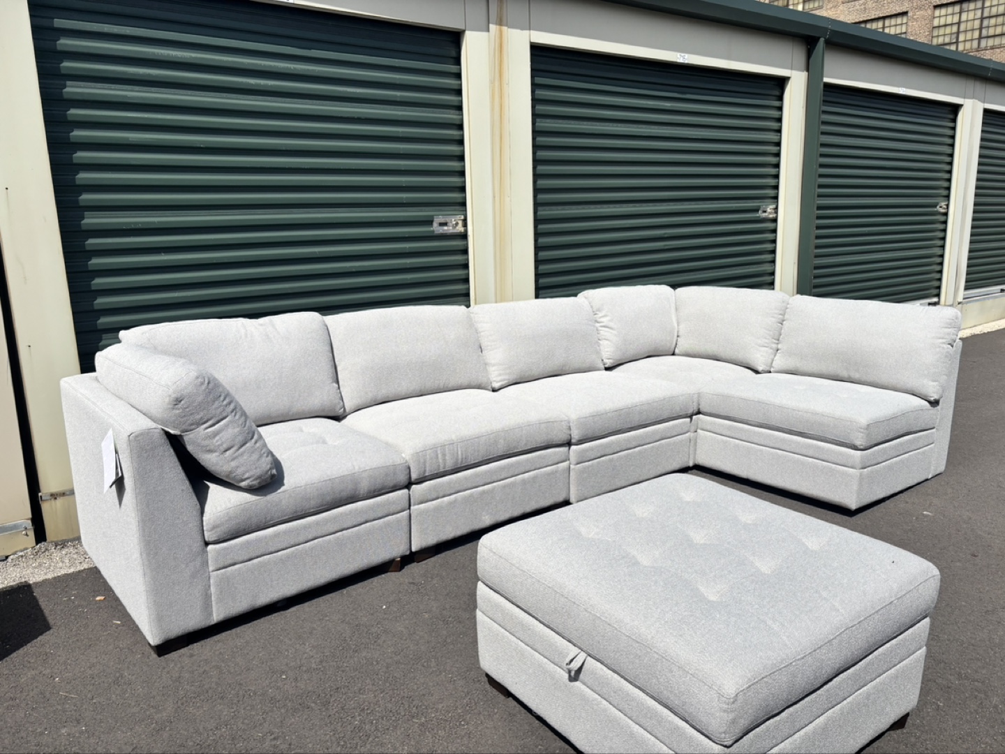 Thomasville 6-Piece Modular Sectional Sofa with Ottoman - photo 3