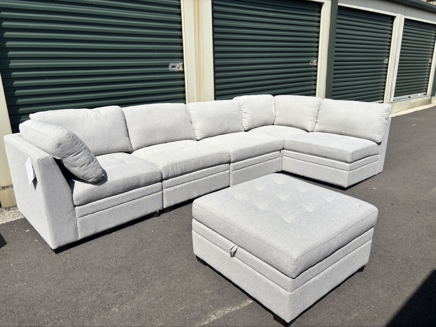 Thomasville 6-Piece Modular Sectional Sofa with Ottoman - photo 2