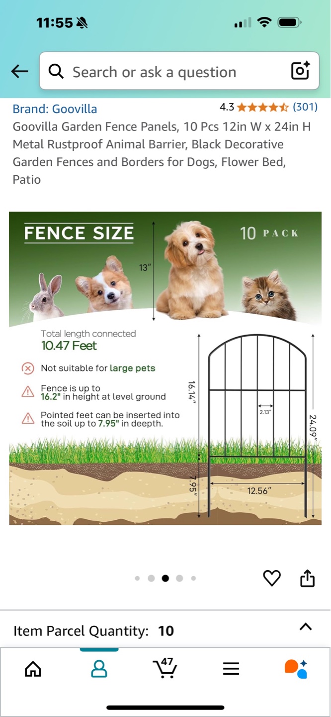Garden Fence Panels - 10 Pack - photo 2