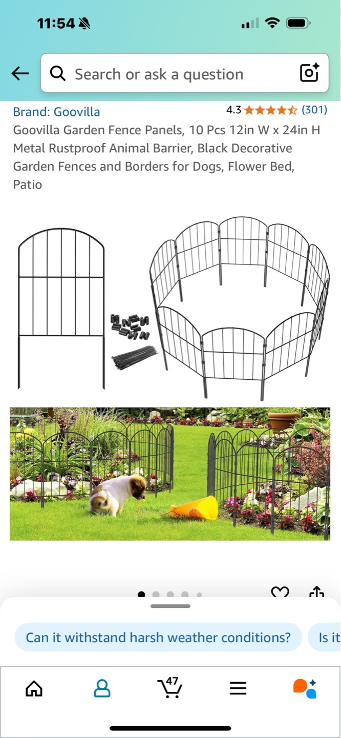 Garden Fence Panels - 10 Pack