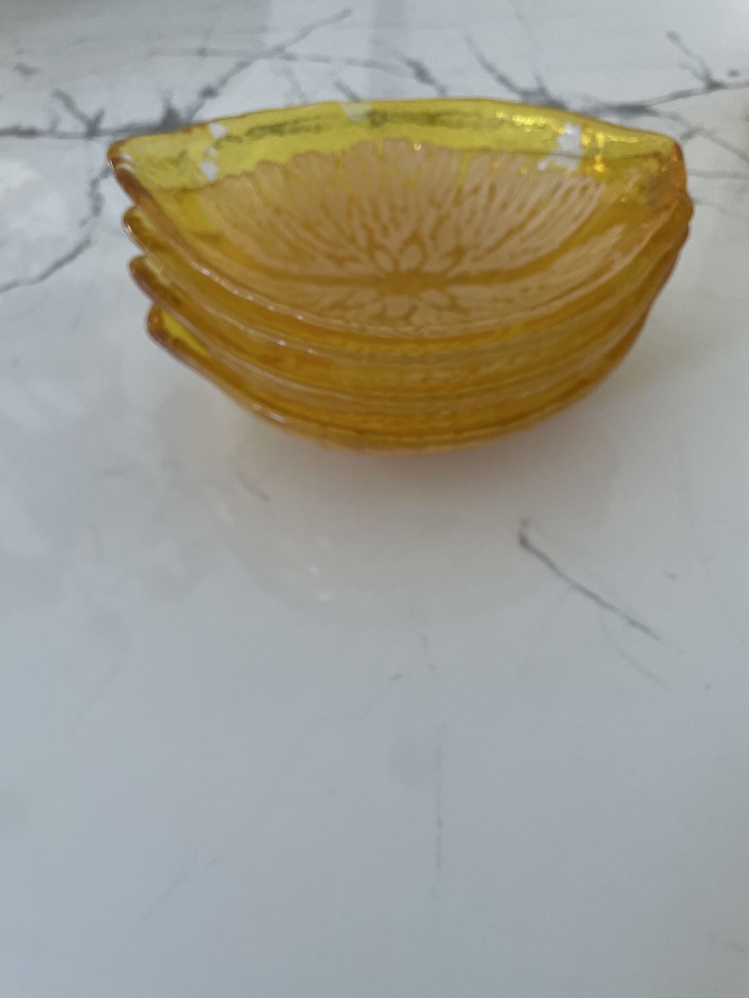 Set of Lemon Shaped Resin Coasters and Bowls - photo 3