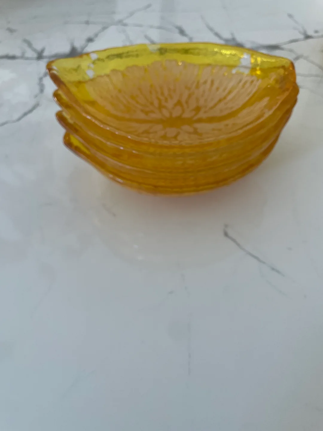Set of Lemon Shaped Resin Coasters and Bowls image indicator(3)
