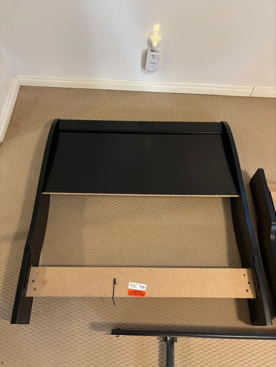 Full-Size Black Bed Frame with Box Spring image indicator(3)