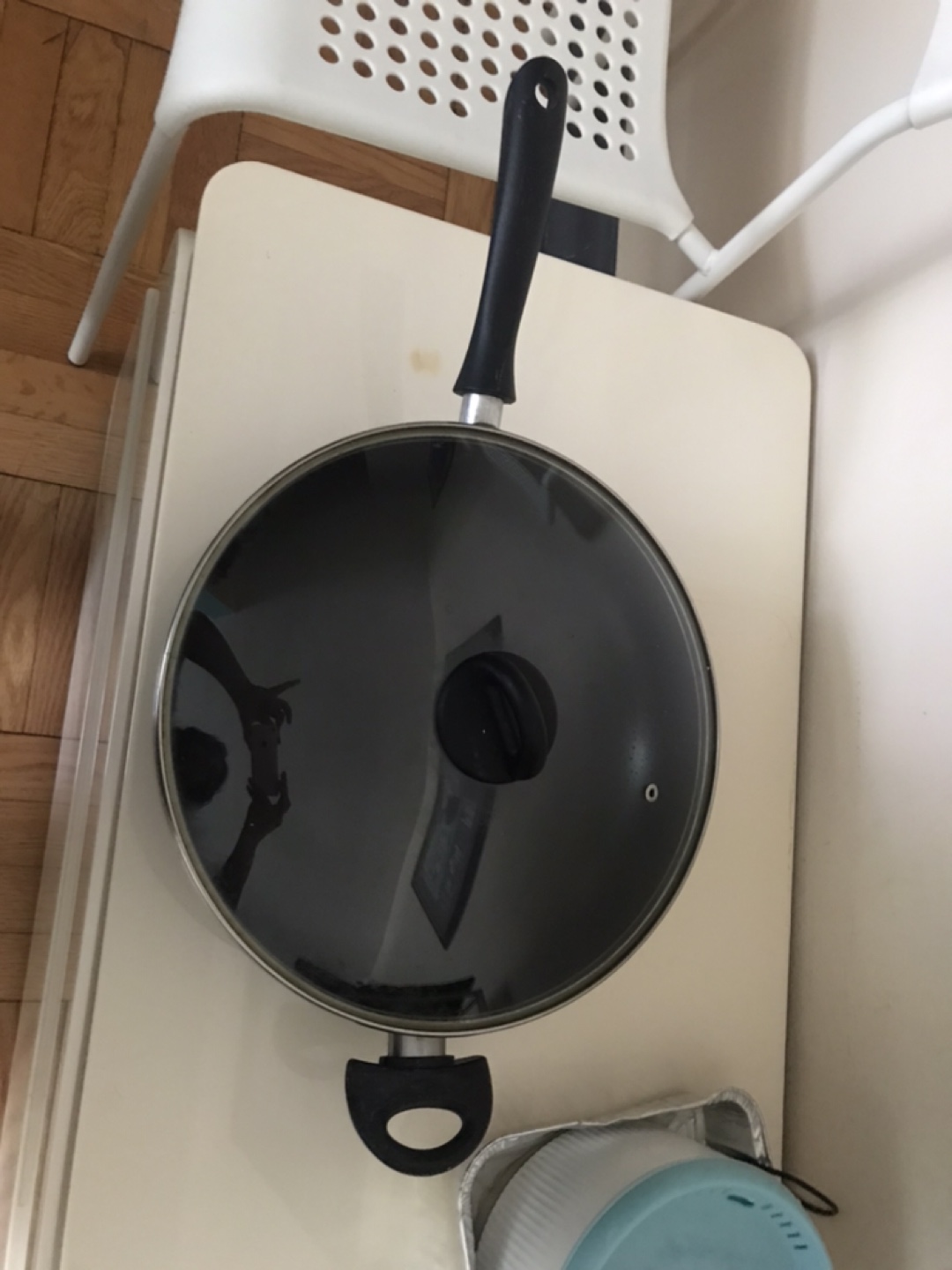 Black Frying Pan with Glass Lid - photo 3