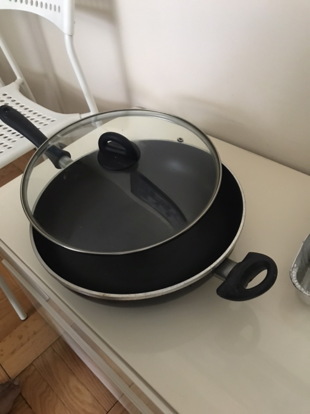 Black Frying Pan with Glass Lid - photo 4