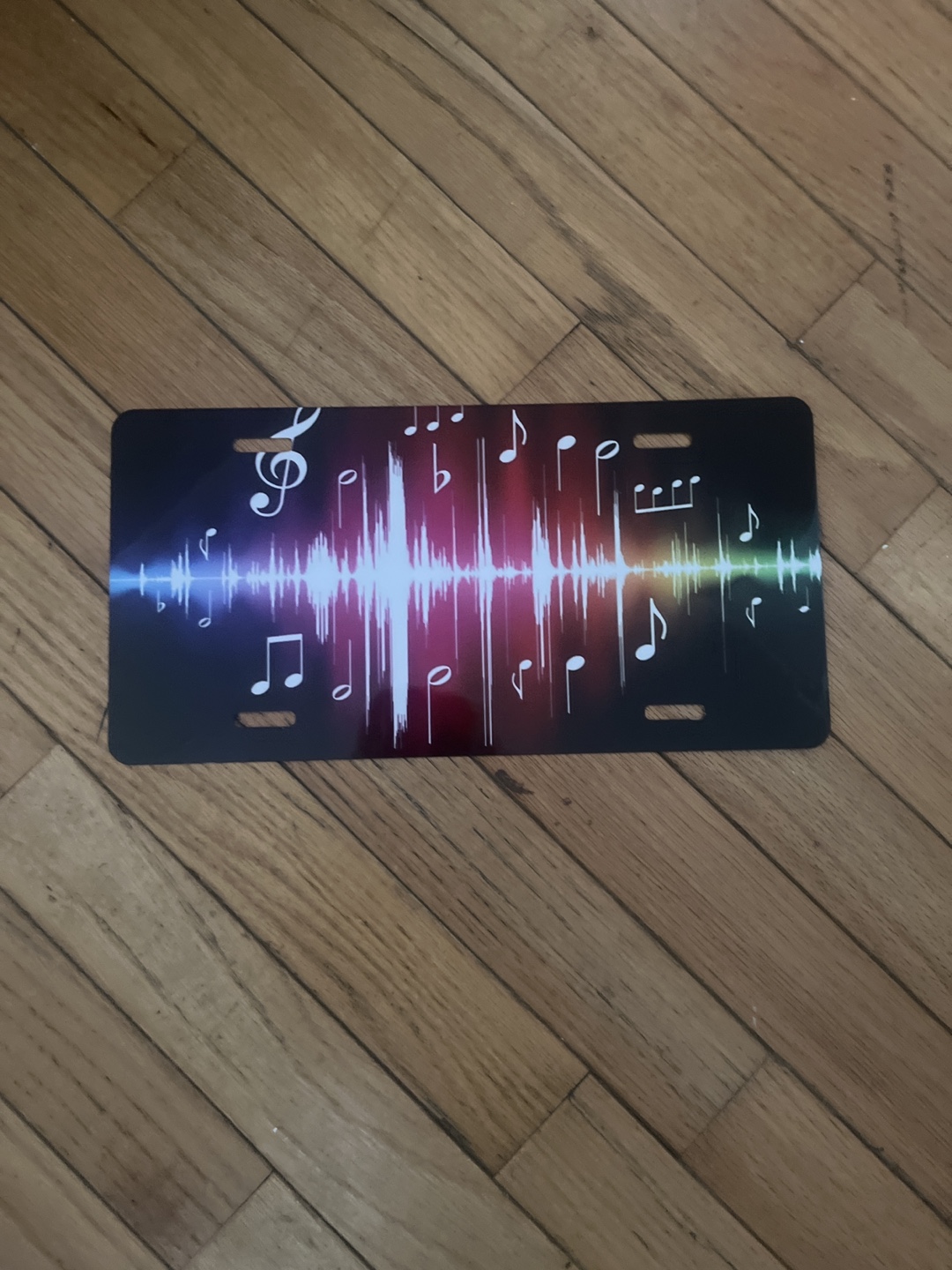 Music Note License Plate