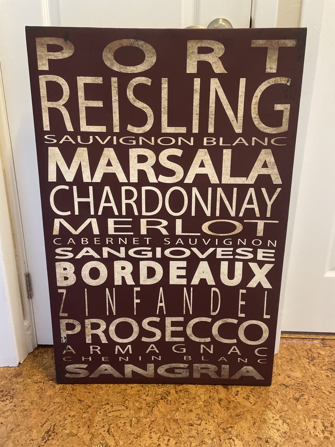 Wine Types Canvas Wall Art