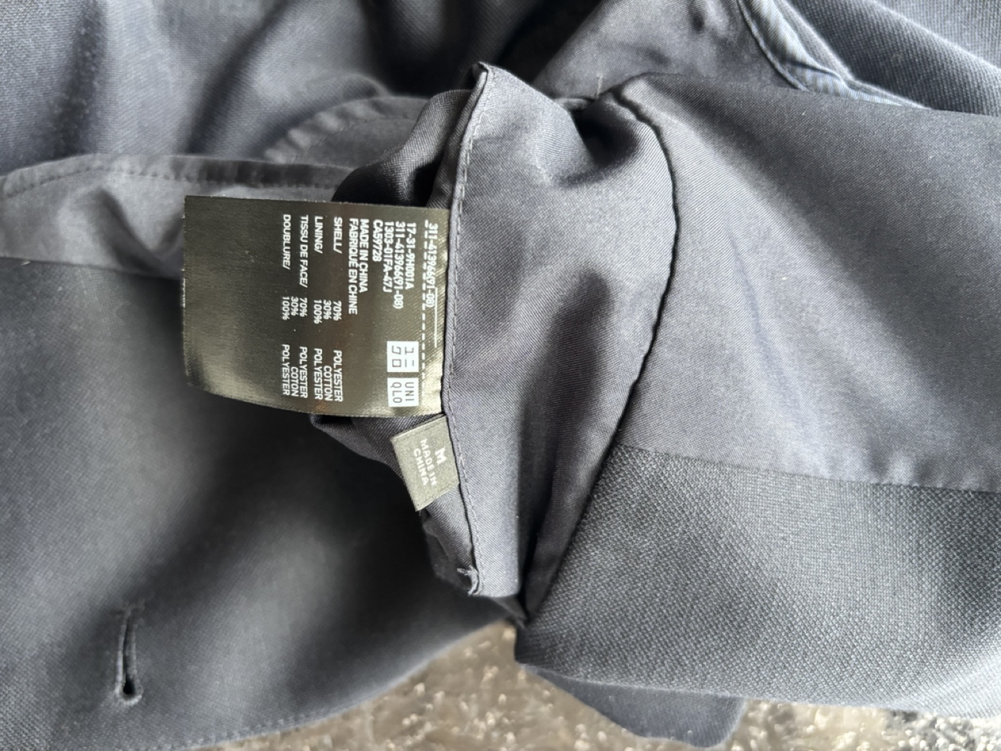 Men's UNIQLO Navy Blazer - Size M - photo 4