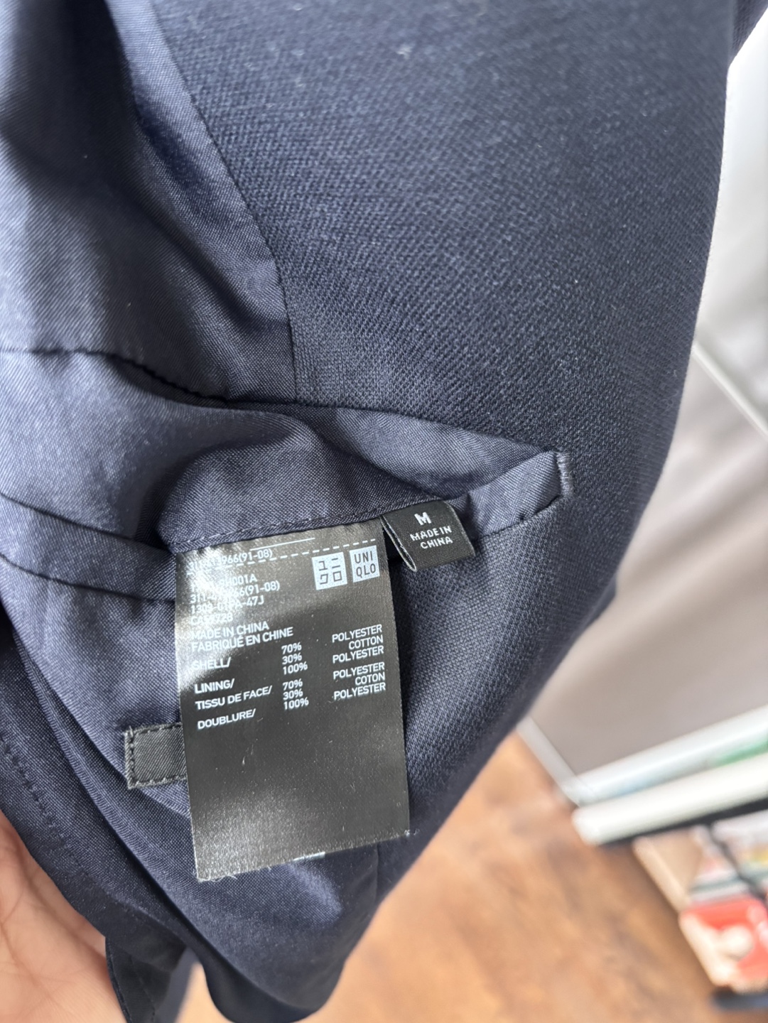 Men's UNIQLO Navy Blazer - Size M - photo 3
