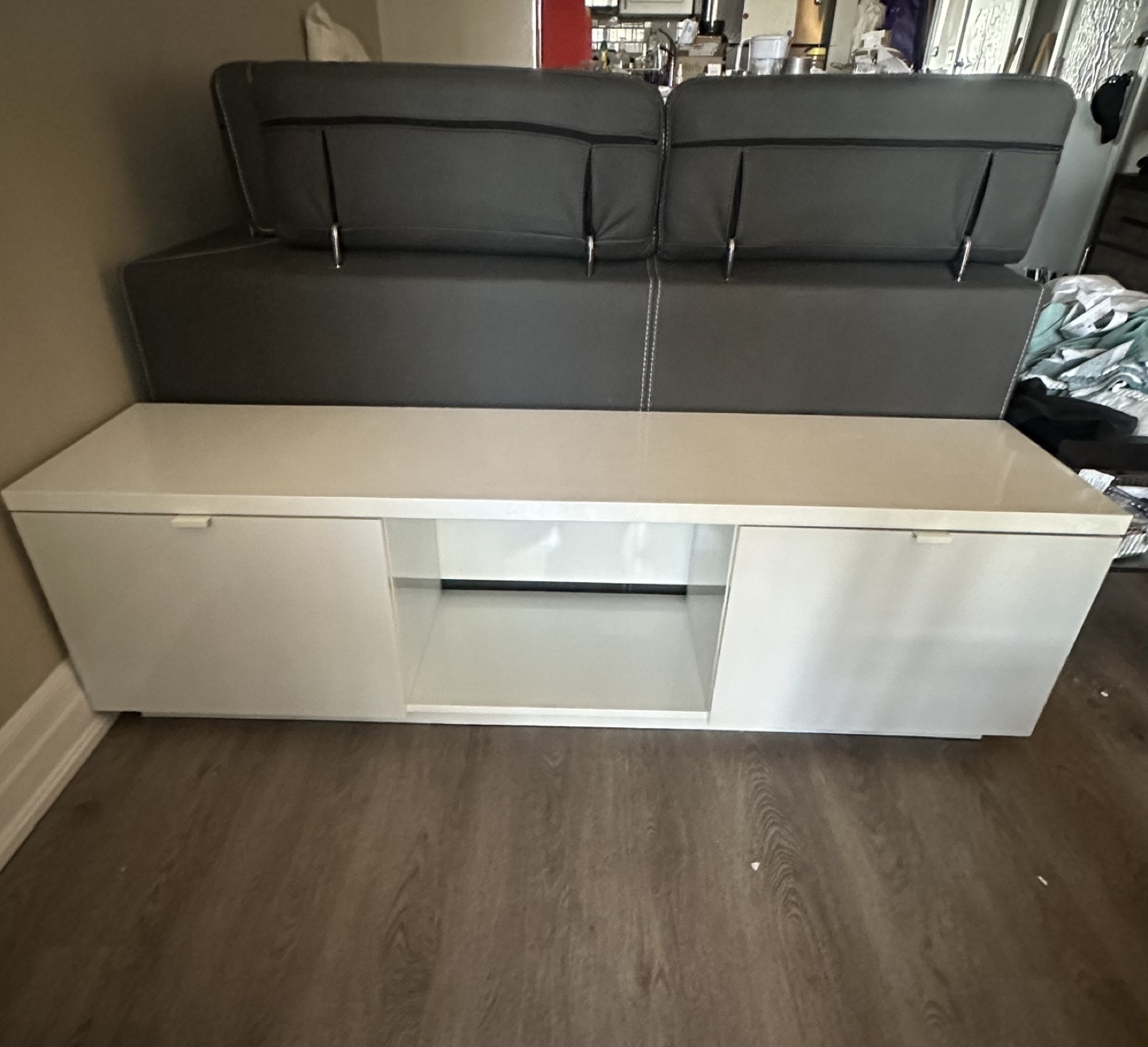 White Modern TV Stand/Media Console