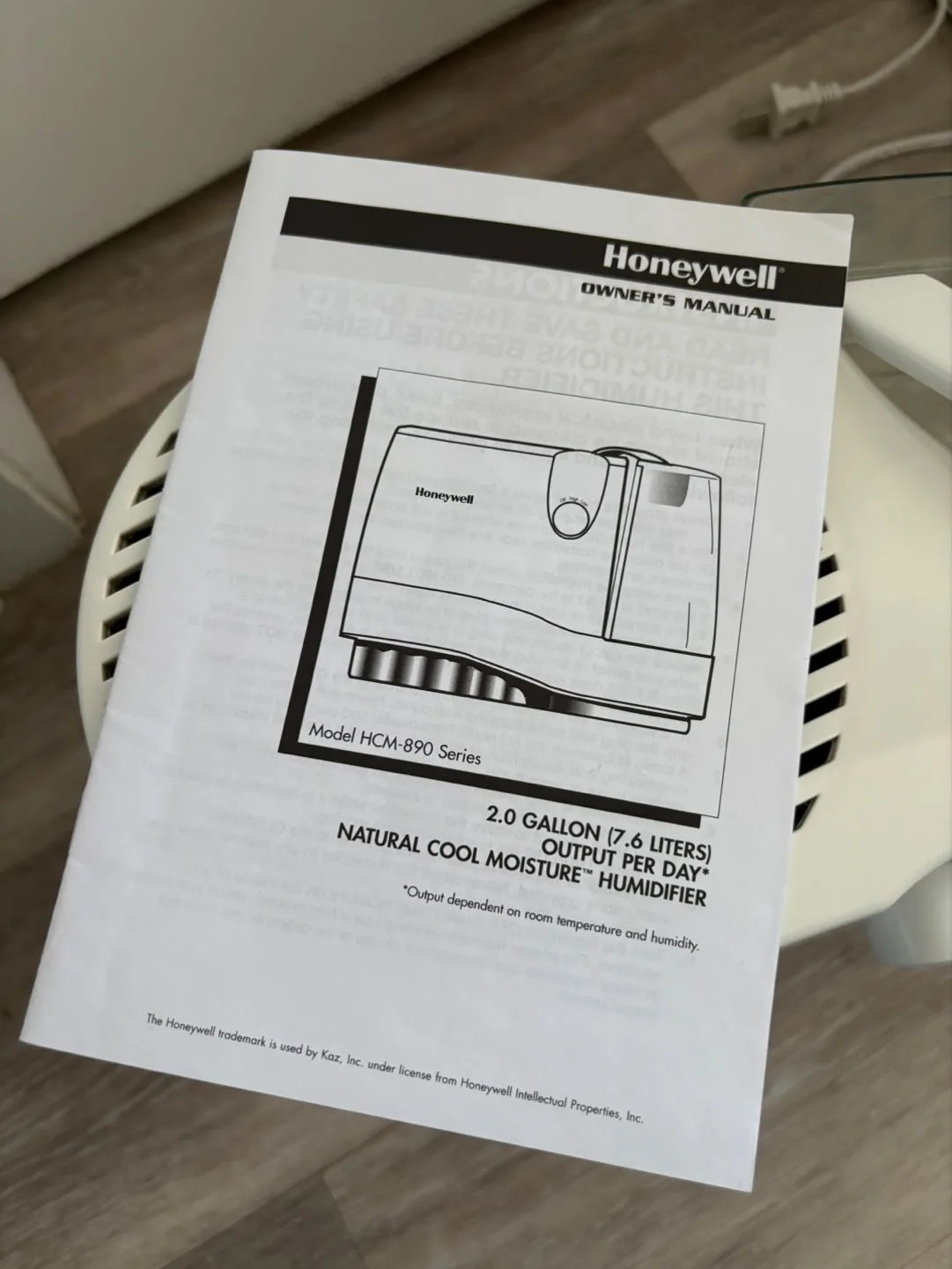 Honeywell HCM-890 Series Humidifier image indicator(3)